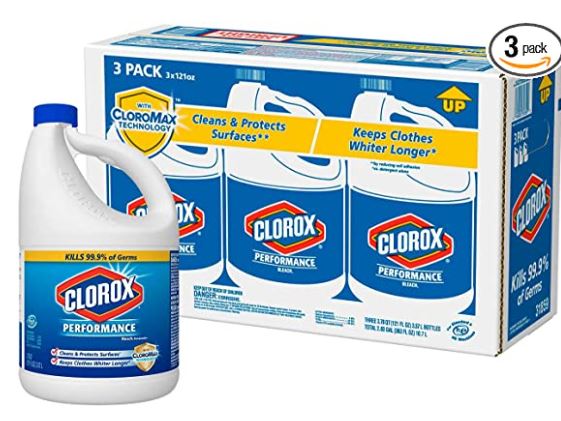 how to clean floor grout without scrubbing: Clorox Liquid Bleach