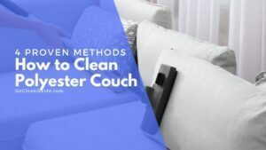 how to clean polyester couch